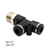 Male Run Tee Push-On Fitting 3/8" tube x 1/2" pipe