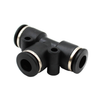Union Tee Push-On Fitting 3/8" tube x 3/8" tube x 1/4" tube