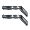 Chrome 30 Inch Heavy Duty Spring-Loaded 45 Degree Angled Mud Flap Hanger 1-1/8" Bolt Spacing