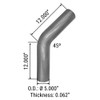 Exhaust Elbow ALZ 45 Deg. 5" OD-OD