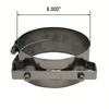 8" Exhaust Clamp Wide Band Stainless Steel for Freightliner