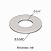 Spacer Kenworth Air Glide Hardened Washer 1/8"