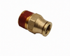 Brass Male Connector 1/4" tube x 1/16" pipe