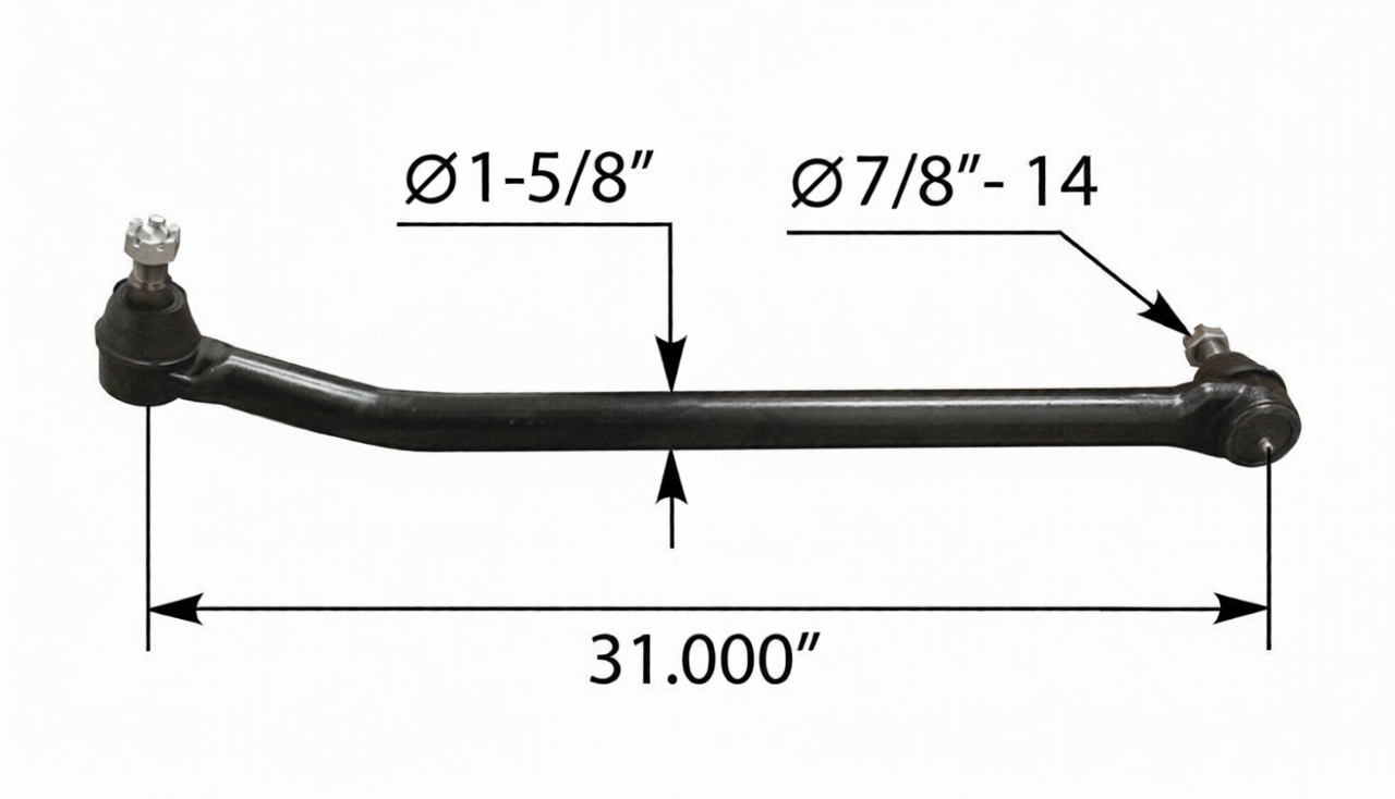 Drag Link 31.000" C to C Kenworth