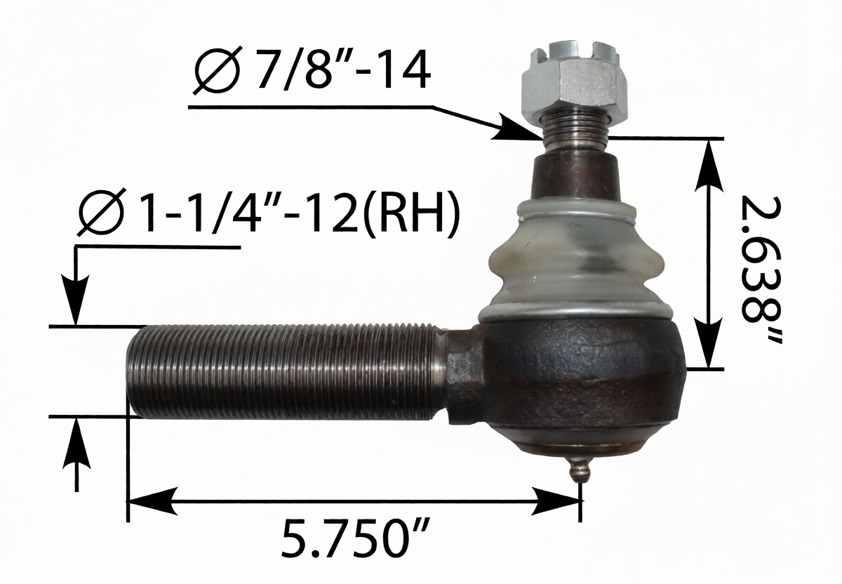 Tie Rod End RH Threads