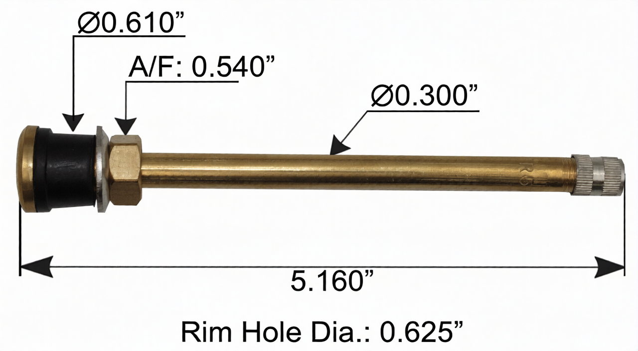 Valve Stem 5.16" Straight