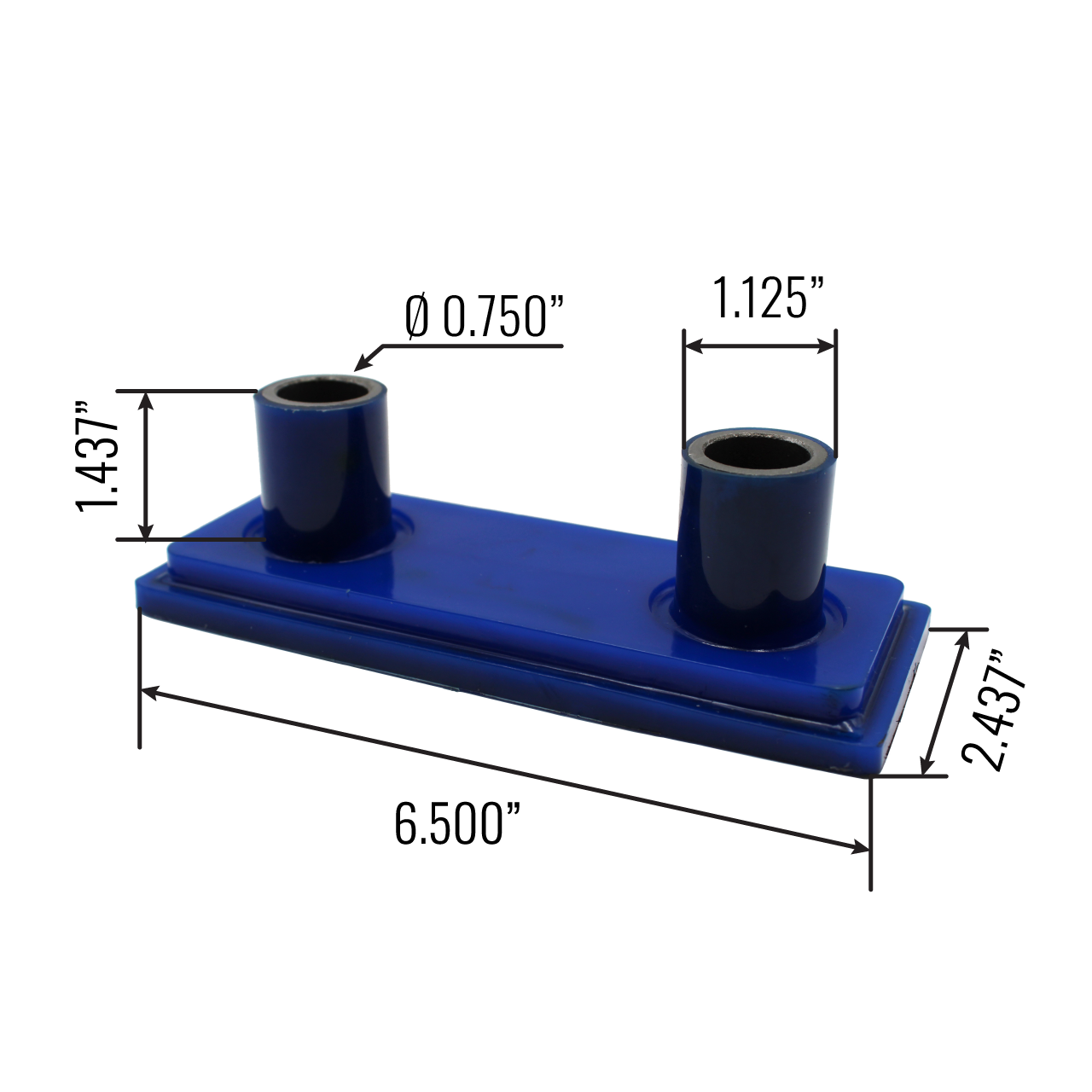 Motor Mount Kit Poly for Freightliner Century, Columbia M2, FLD Replaces 276511, BCD267033, BCD276511