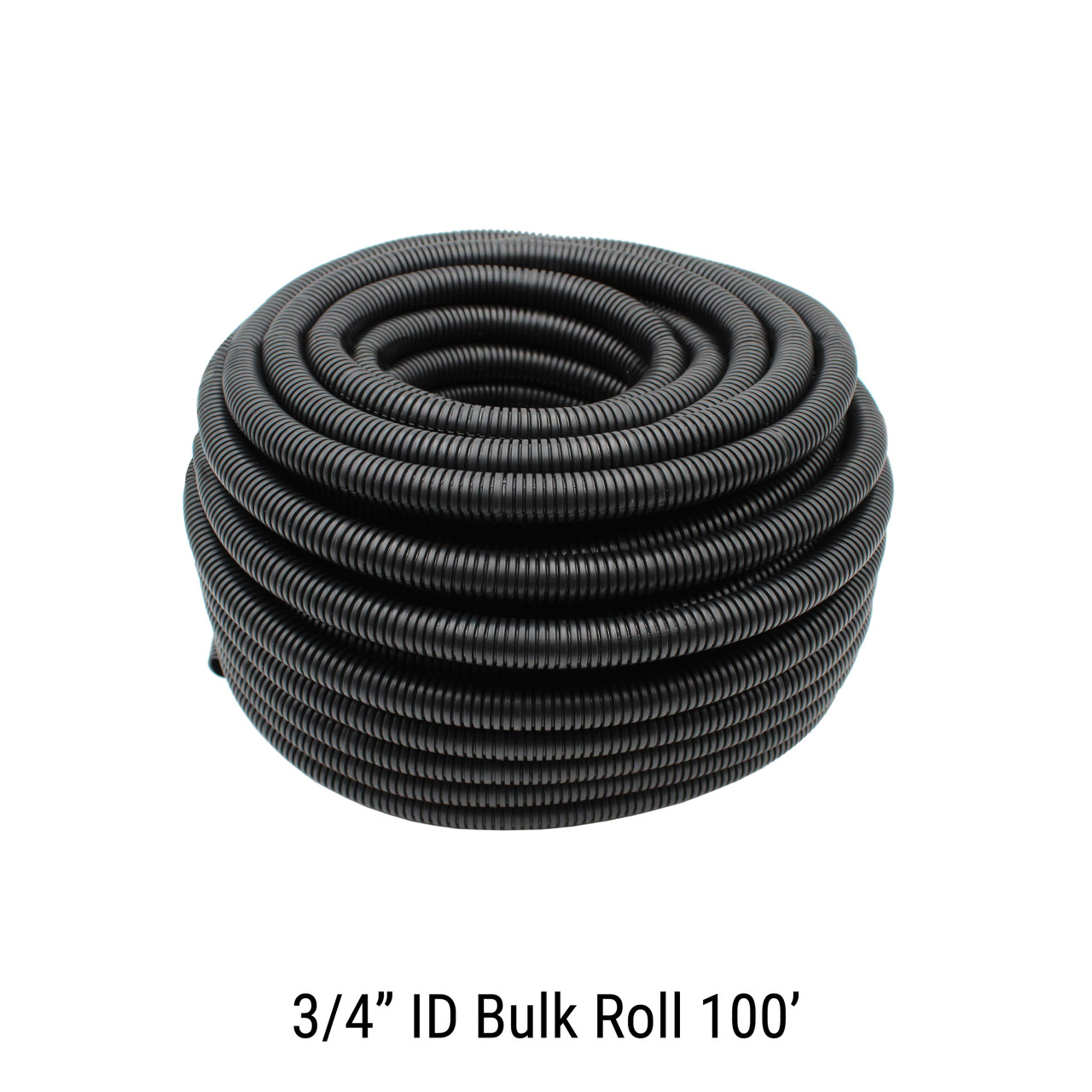 Made in USA 3/4 X 100 Poly Blk Split Loom Made in USA 3/4 X 100 Poly Blk Split Loom