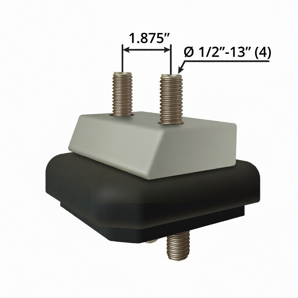 Radiator Mount Bushing Freightliner 1.875" Bolt Spacing