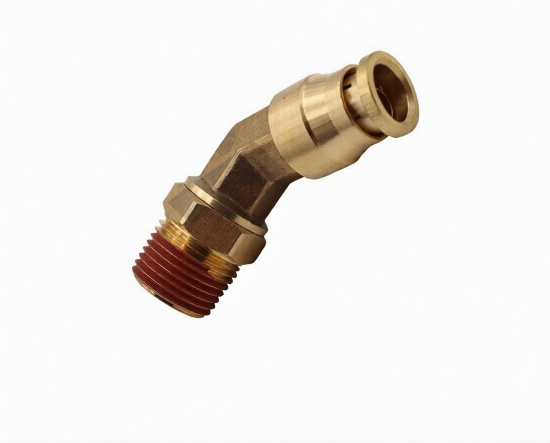 Male 45 Deg. Swivel Elbow 1/4" tube x 1/4" pipe