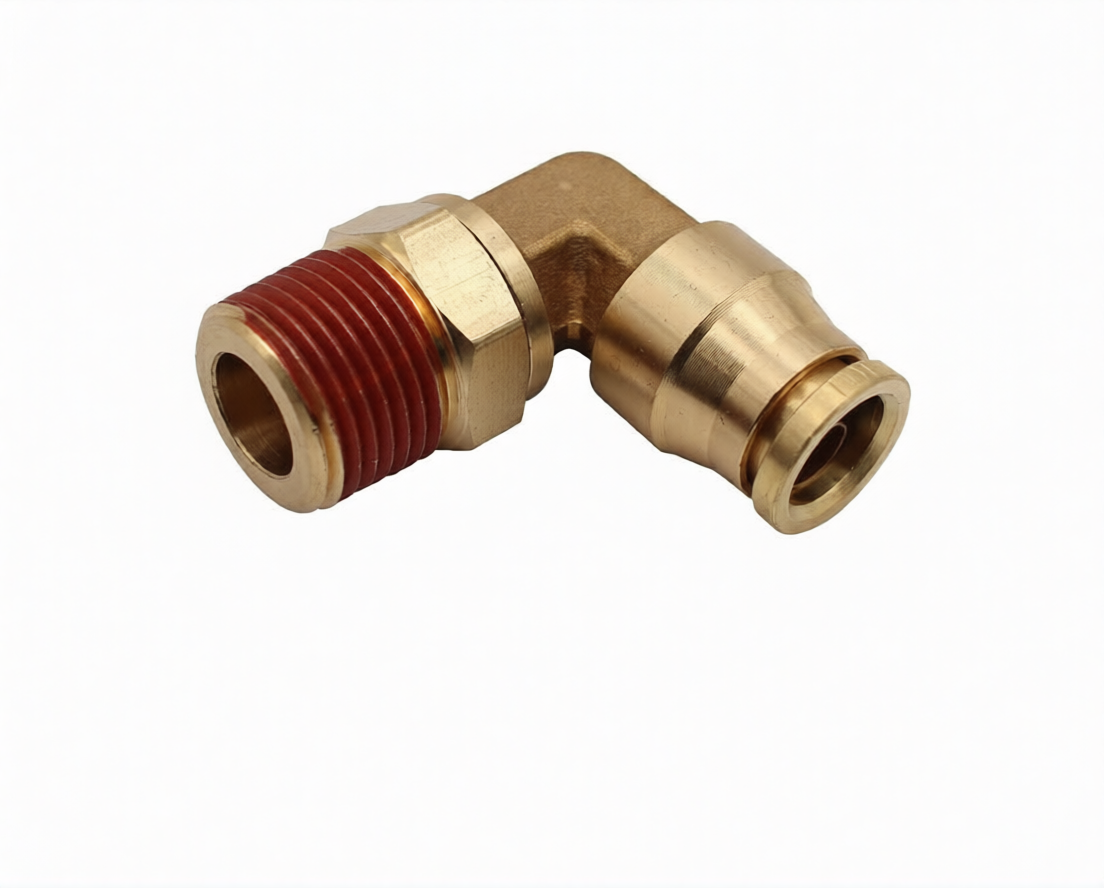Male Swivel Elbow 1/2" tube x 1/4" pipe