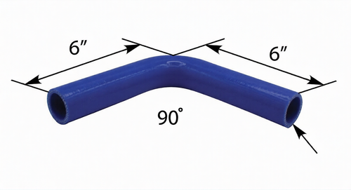 Silicone Coolant Elbow 1.75" ID x 6" Legs 90 deg.
