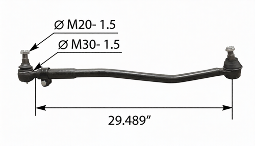 Drag Link 33.000" C to C Volvo