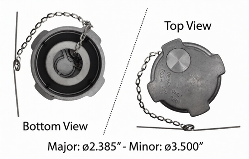 Fuel Cap 3.00" Freightliner