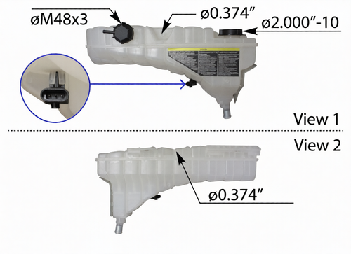 Coolant Reservoir Kenworth Peterbilt