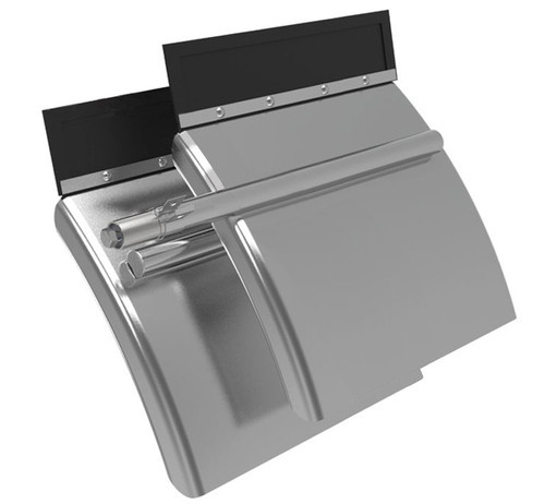 24 Inch Stainless Steel Quarter Fender Kit With Rolled Edge PAIR