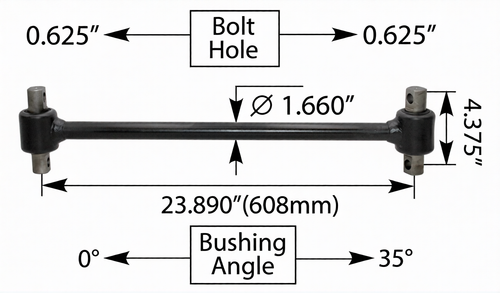 Torque Rod  24.00" Freightliner