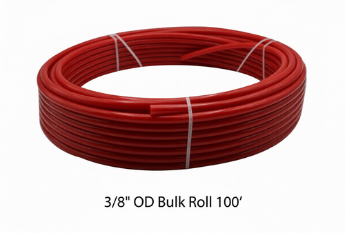 Nylon Tubing 3/8" OD x 100FT RED