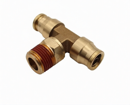 Male Swivel Branch Tee 3/8" tube x 1/8" pipe