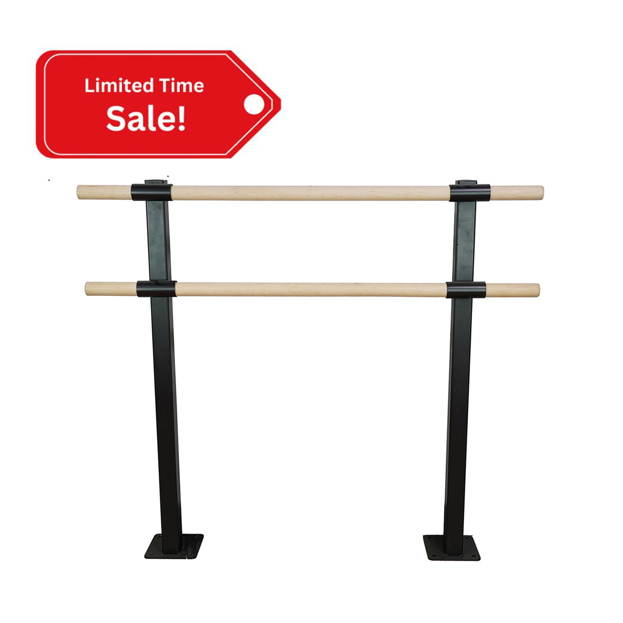 Lot De 2 Barres D'étirement Rockible – Tige En Bois 70 Cm Ou 60 Cm Pour Pilates, Danse, Mobilité Et équilibre – Avec Sangles Et Rembourrages