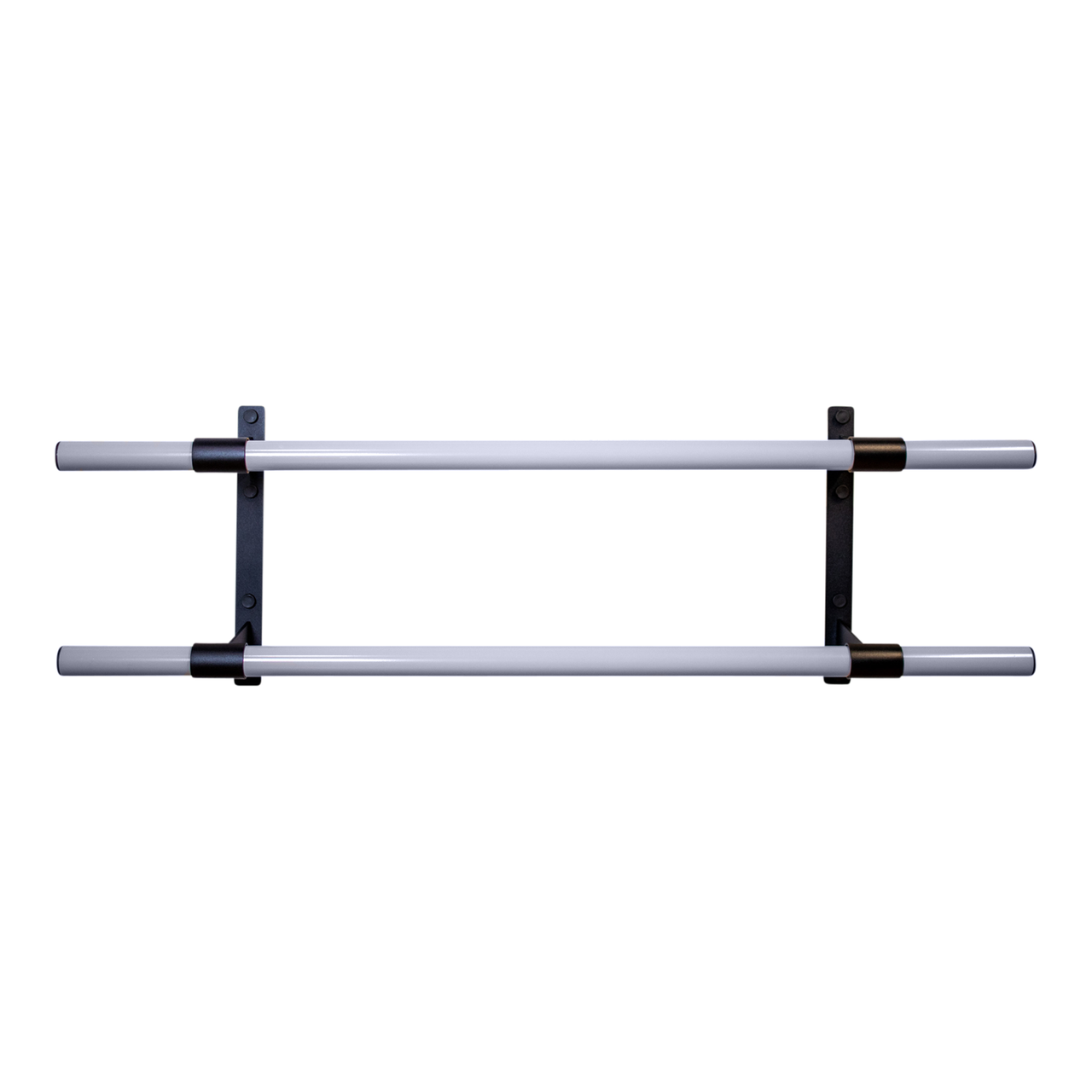 Lot de 2 supports muraux ouvert SPACEO pour barre de penderie ovale 30X15 chrome | Leroy Merlin