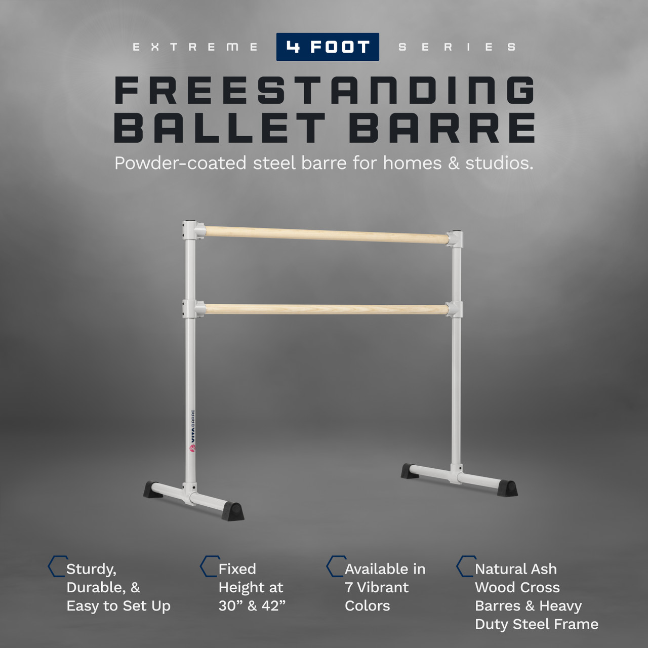 Extreme Series Wood Ballet Barre | Freestanding Ballet Barres |Barré