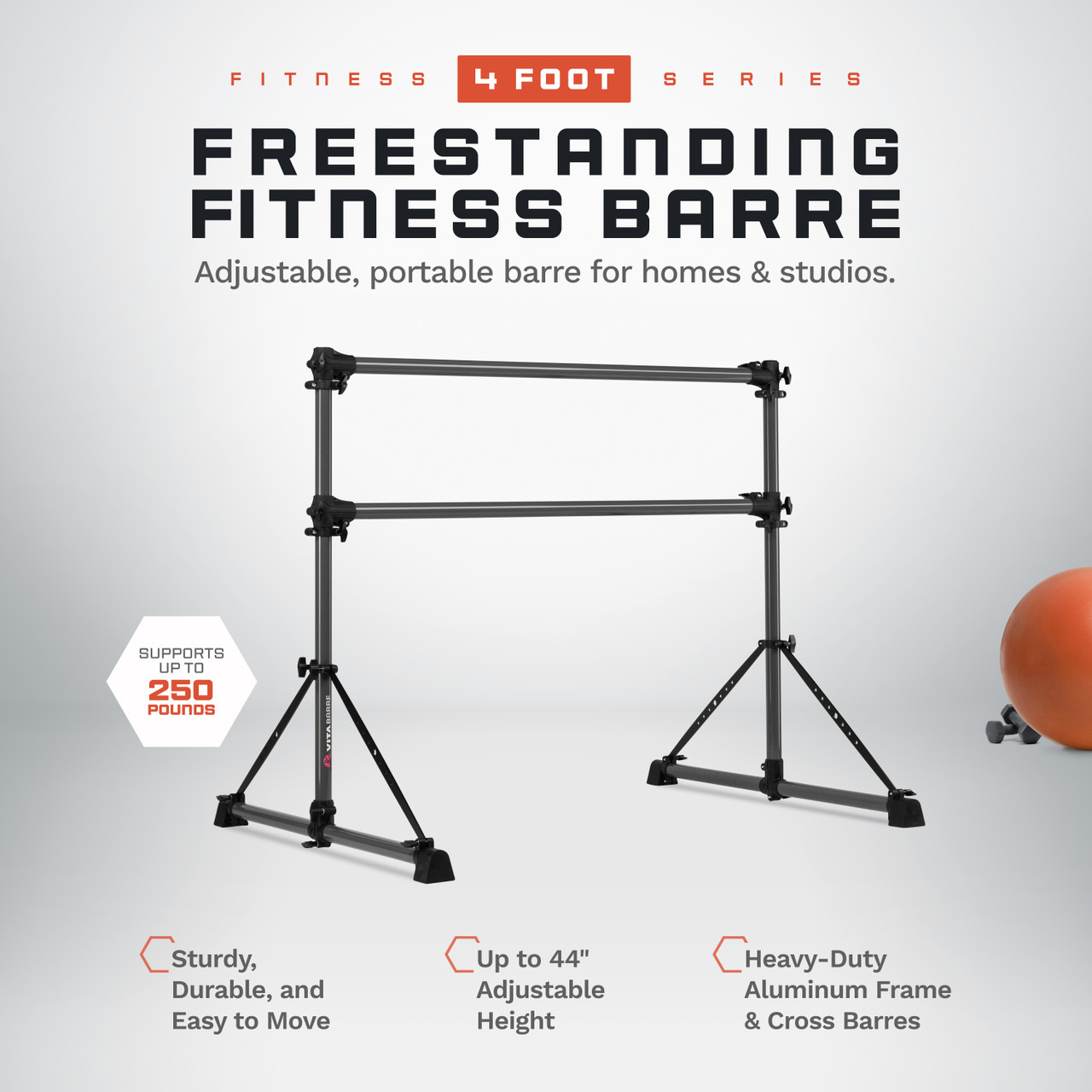 Portable Ballet Barre | Freestanding Ballet Barre | Barres for Fitness
