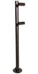 AURORA - Double Ballet Barre Floor Mount Stanchions  - For Ballet/Dance Only