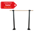 GISELLE - Single Bar Floor Mount Ballet Barre System (wood) For Ballet/Dance Only