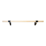 Classic WB15 - Single Bar Wall Mount Ballet Barre System (Wood)