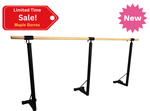 PRESTO - 39" Removable Single Bar Floor Mount Barre System (Wood) for Barre Fitness