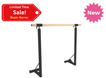 PRESTO - 39" Removable Single Bar Floor Mount Barre System (Wood) for Barre Fitness