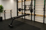 Ultimate Workout Bench w/Combo Pull-up Bar/Barbell Holder (Works w/VSB Stall Bar)