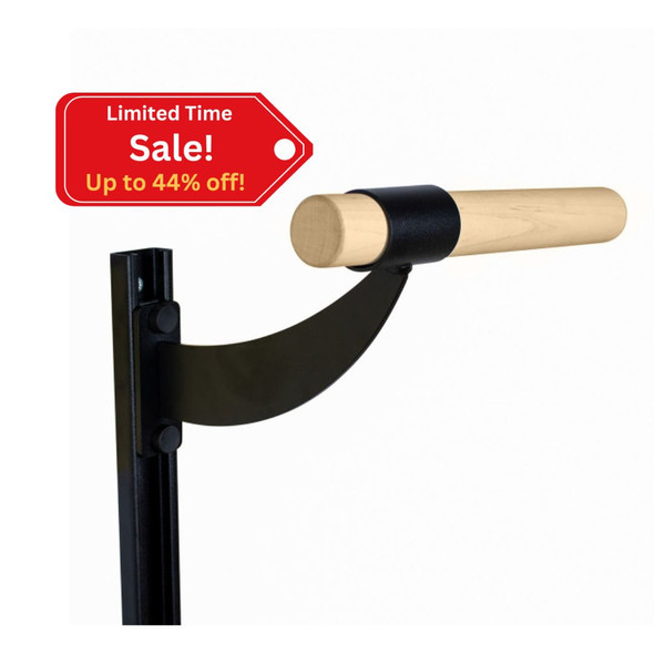 Adjustable Wood Single Bar Wall Mount Ballet Barre System