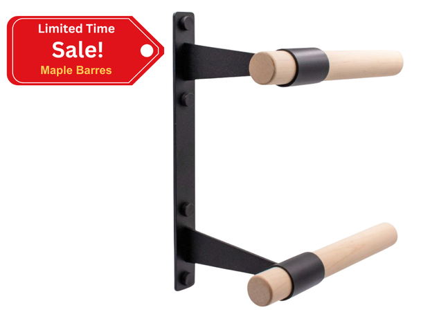 Deux Wood Double Wall Mount Barre & Bracket Systems (Wood)