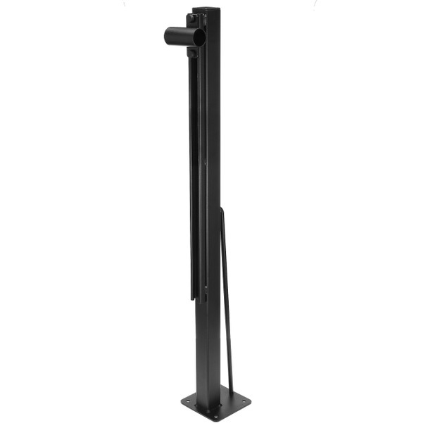 MAXIM - Adjustable Height Single Bar Floor Mount Stanchion for Fitness