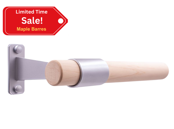 Horizon – Wood Single Bar Wall Mount Ballet Barres System