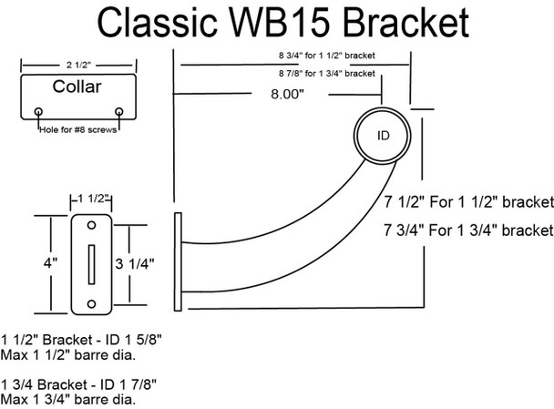 Adjustable Wood Single Bar Wall Mount Ballet Barre System