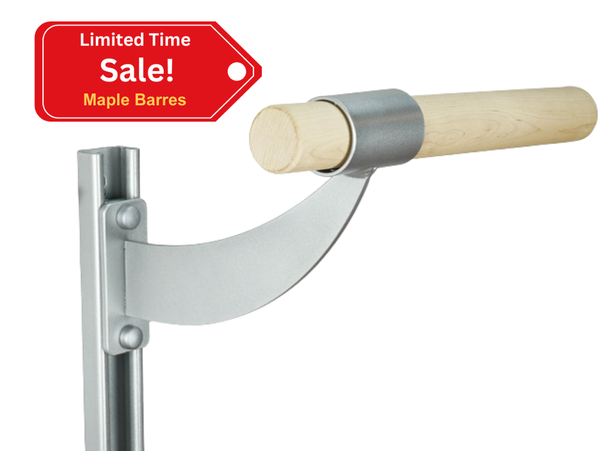 Adjustable Wood Single Bar Wall Mount Ballet Barre System