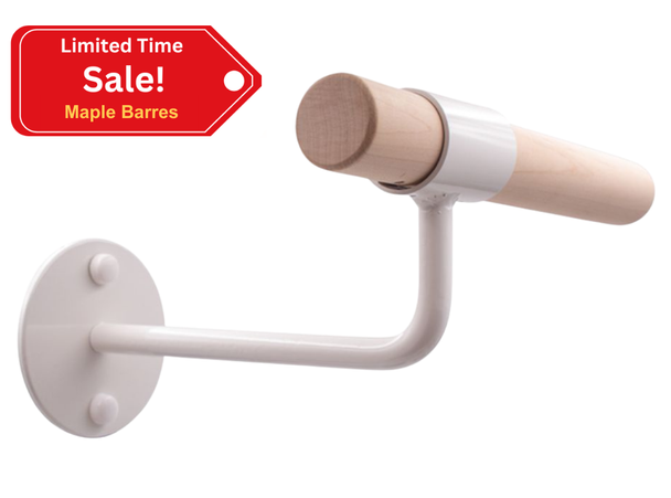 Cambre – Wood Single Bar Wall Mount Ballet Barres System