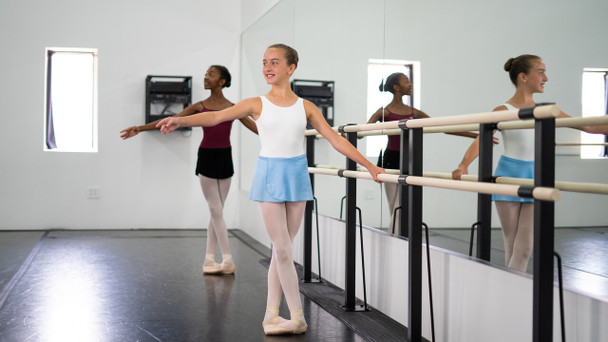 Flexor-  Double Bar Floor Mount Fitness Barre System (wood) For Barre Fitness