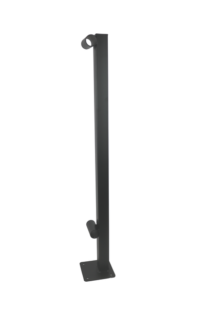 Challenger - Double Bar Floor Mount Stanchion for Fitness