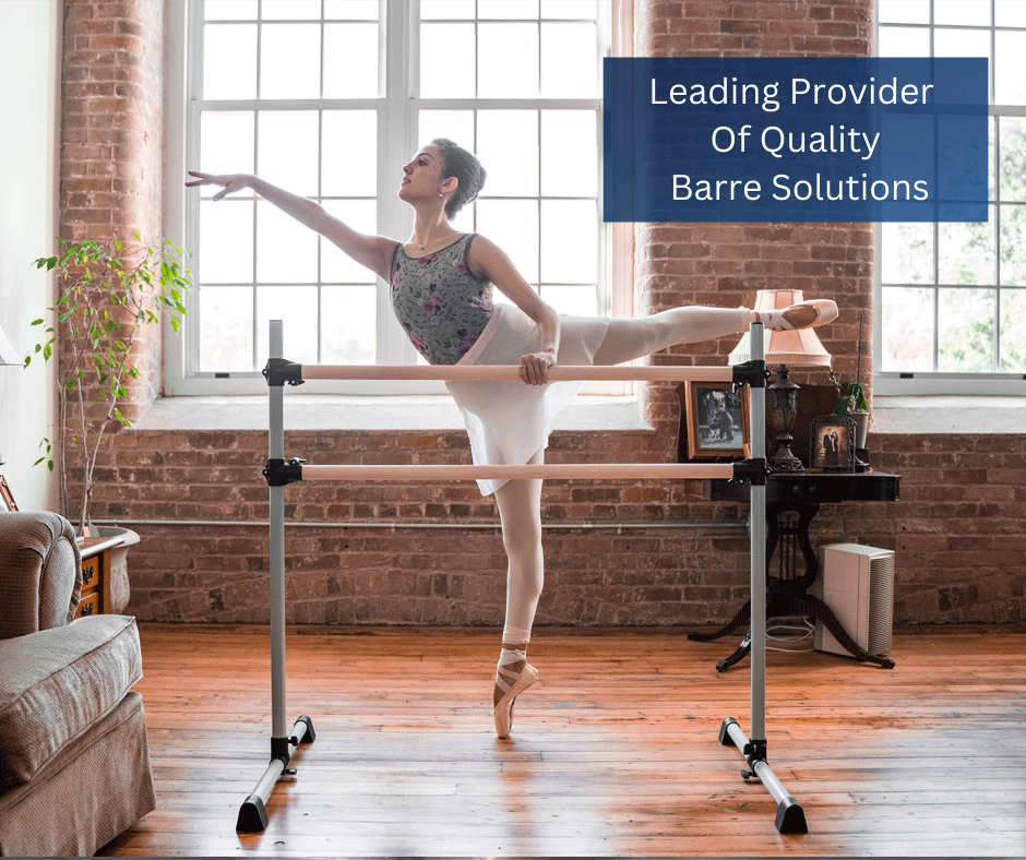 VITA Barre Portable Freestanding Double Ballet Barre, Prodigy, Aluminum, Adjustable Height, USA Made, Home or Gym Exercise Equipment for Kids &  Adults, Dance,…