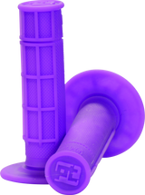ProTaper Neon Purple Half Waffle Grips - Model 024044 for Powersports Bikes