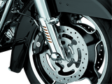 Kuryakyn Lower Leg Deflector Shields for Harley Davidson Touring Models - Chrome, Part 7768