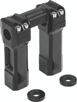 Kuryakyn 5 Inch Billet Handlebar Risers in Black for Harley Davidson