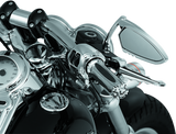 Kuryakyn Replacement Zombie Grip Emblems with Throttle Boss - Chrome Finish