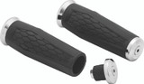 Kuryakyn Hex Grips 7/8 inch Universal Chrome – Ergonomic Powersports Handlebar Grips with Cushioning and Style