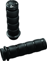 Kuryakyn ISO Grips Without Throttle Boss for Throttle-By-Wire Systems - Black