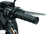 Kuryakyn Dillinger Grips Throttle-By-Wire Black – Durable Rubber with Aluminum Collars for Harley-Davidson